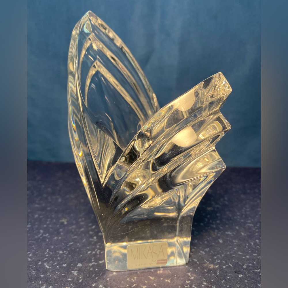 Mikasa Crystal Germany Art Deco Candlestick
